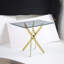 Table rectangulaire moderne en verre trempé et structure en fer-280051227-280051220