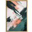 Impression sur toile encadrée de peinture abstraite orange verte-108345180-108345183