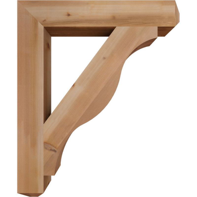 Support l 5 5 1/2 po x P 38 po x H 46 po Funston Craftsman, cèdre rouge de l'Ouest, Cèdre rouge, H 46 po x l 5,5 po x P 38 po