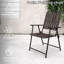 2 chaises pliantes d'une capacité de 350 lb, résistantes aux intempéries, assemblage nul, plat pour table en verre et cabanon, support, protection, installation rapide sur petit jardin