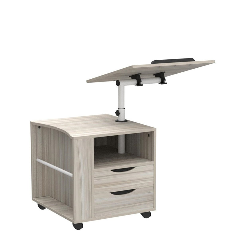 Nicha 50cm W Solid + Manufactured Wood Bedside Table