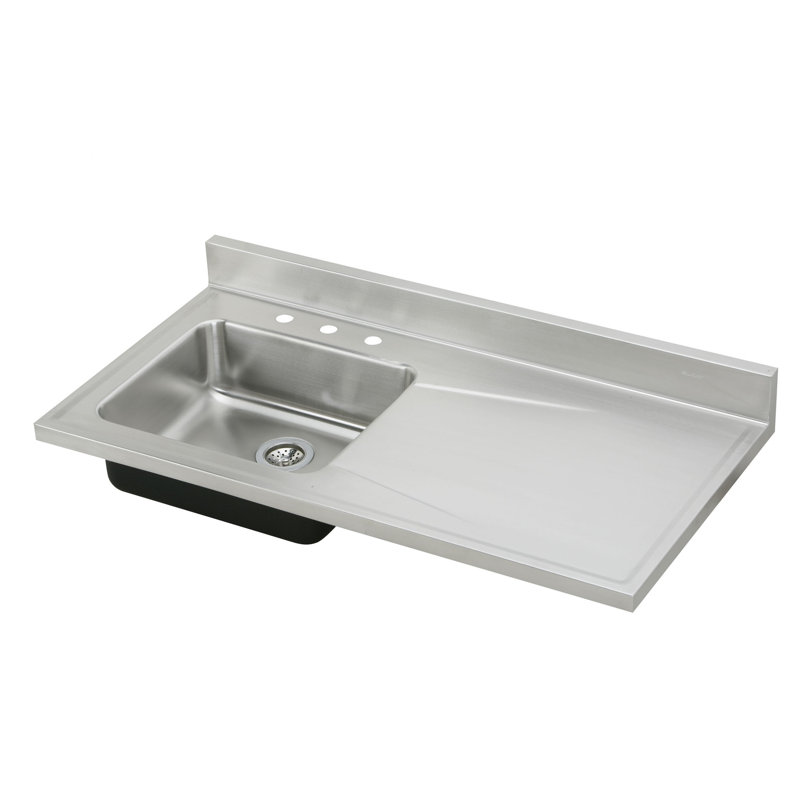 Évier de cuisine l 48 po x p 25 po Lustertone