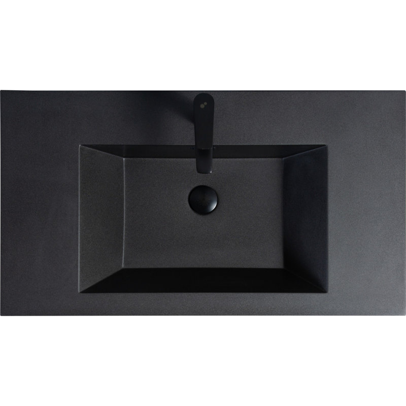 Meuble-lavabo mural moderne pour salle de bain