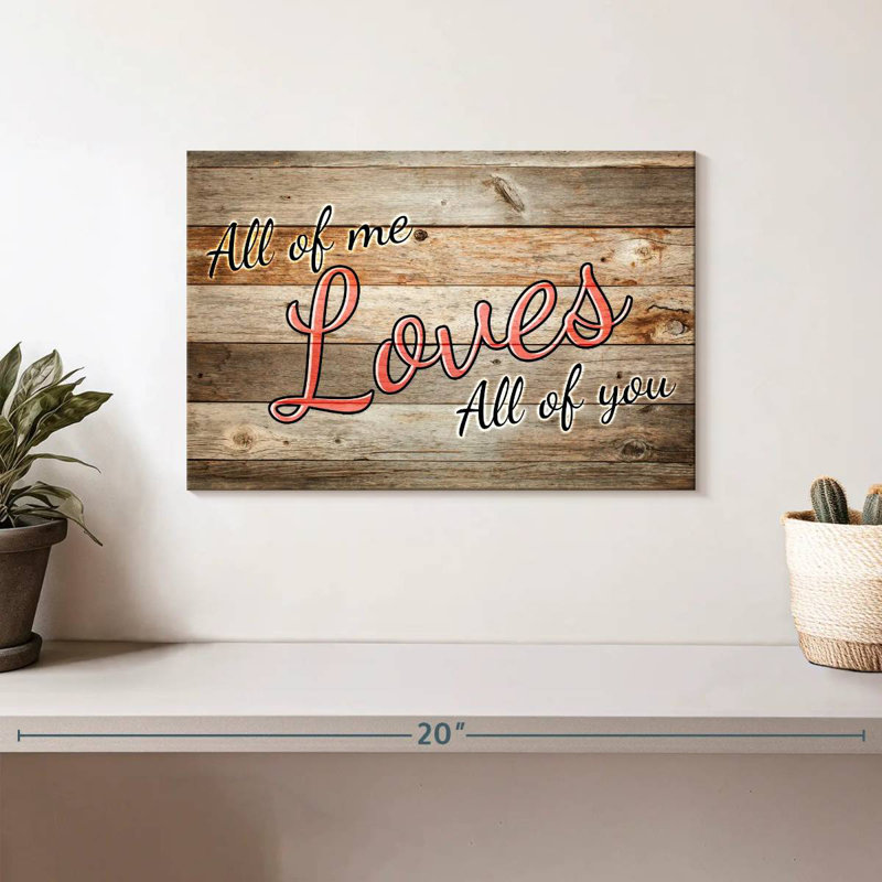 Plaque murale «All Of Me», H 8 po x l 12 po