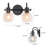  Kinman 2 - Light Dimmable Matte Black Bathroom Vanity Light ETL Certified-1895052422