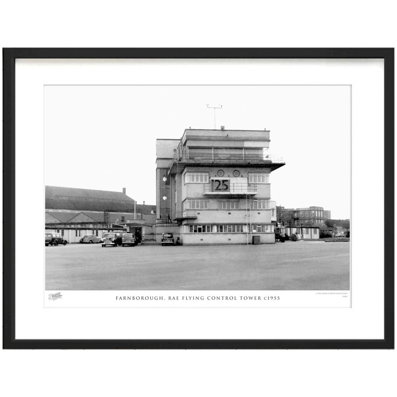 Farnborough, RAE Flying Control Tower C1955 by Francis Frith - Single Picture Frame Print, 60cm H x 80cm W x 2.3cm D