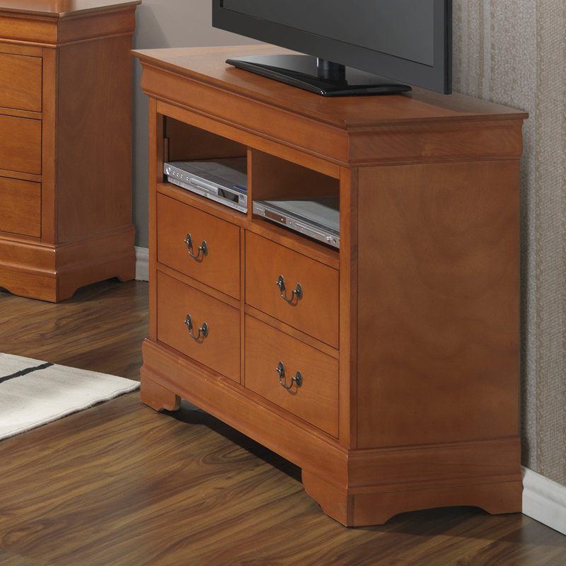 Louis Phillipe 42'' W 4 - Drawer Dresser, Oak