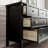 Commode 7 tiroirs Winston Porter, commode moderne avec poignées dorées-352075807