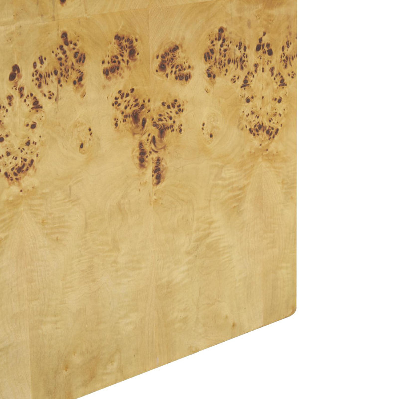 Cole And Grey Wood Square Cube Accent Table With Wood Grain Patterns