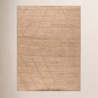 Flatweave Geometric Jute Rug