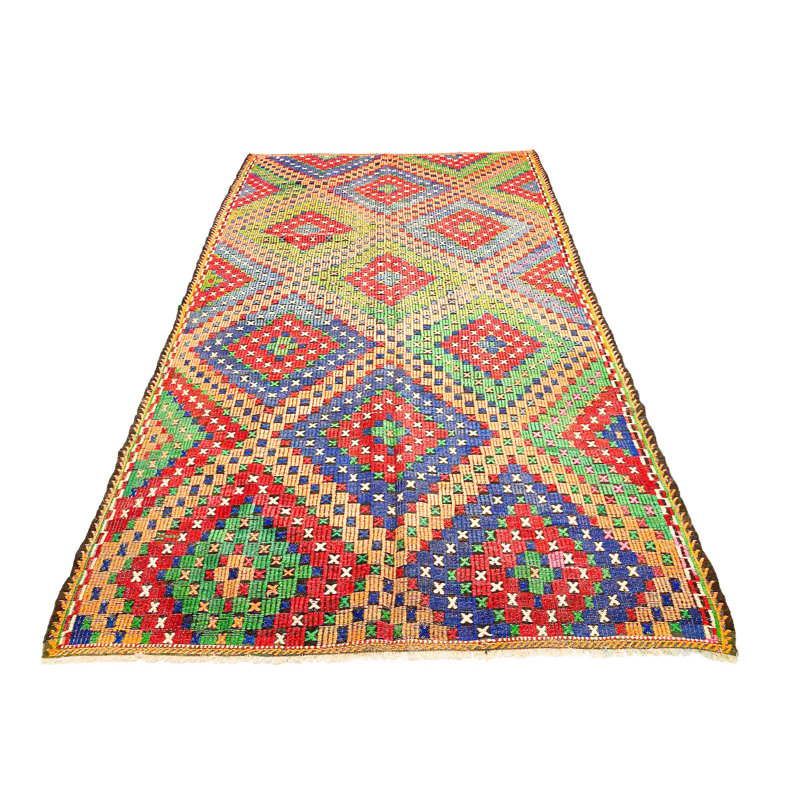 6x11 Multicolor Turkish Tribal Rug