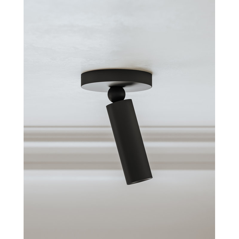 Luxe 1 - Light LED Flush Mount, Satin Black