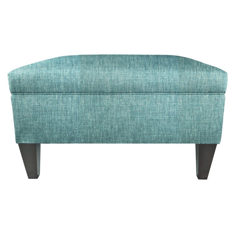 Zaylee Upholstered Ottoman, Teal