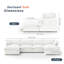 Canapé rembourré, canapé modulaire Cloud Canapé et coussins rembourrés pour le salon-644853655