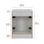 Meuble-lavabo simple 24,5 po avec plateau en marbre de culture-292210644