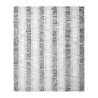 Viceme Hand Knotted Tencel Geometric Indoor Rug