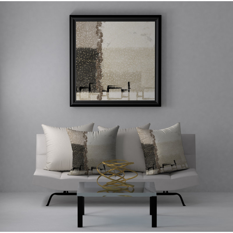 Abstract Throw Pillow, 20" H x 20" W