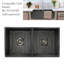 Vineyard 33'' L Double Basin Kitchen Sink