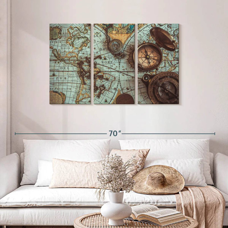 Aletra Maps, 28" H x 45" W