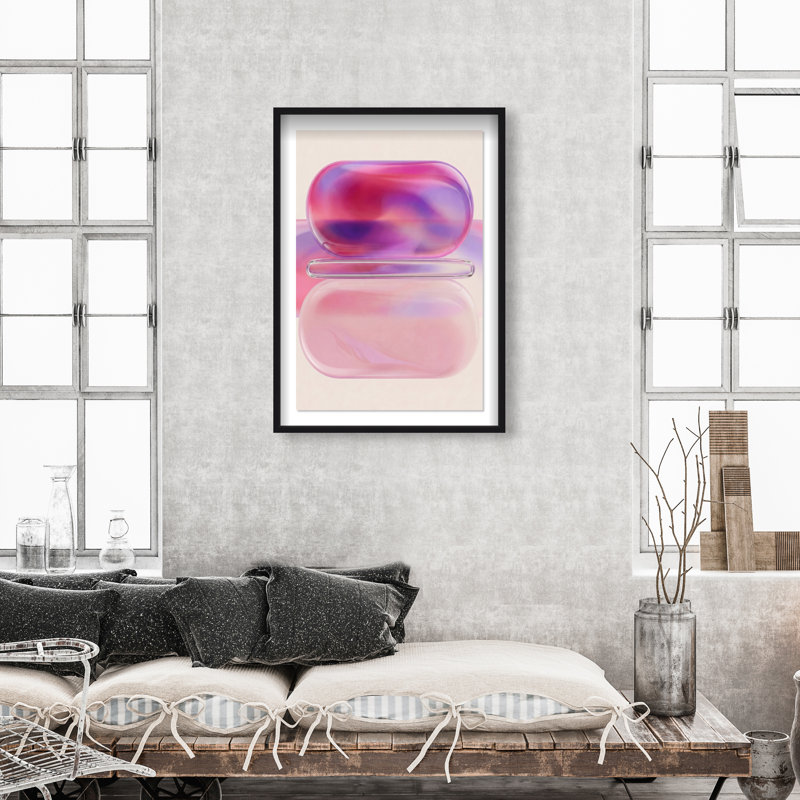 Balanced Harmony Print by Oliver Gal, 16.5"H x 11.5"W, Black Shadowbox