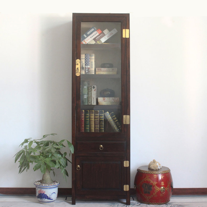 Classical Chinese style bookcase, Dark Brown