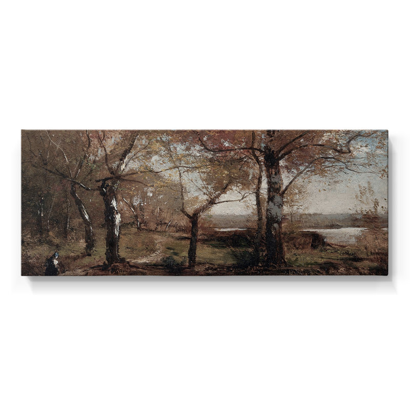 Série paysage - CCCCLIX - Toile tendue avec châssis - Prêt à accrocher, H 20 po x l 50 po