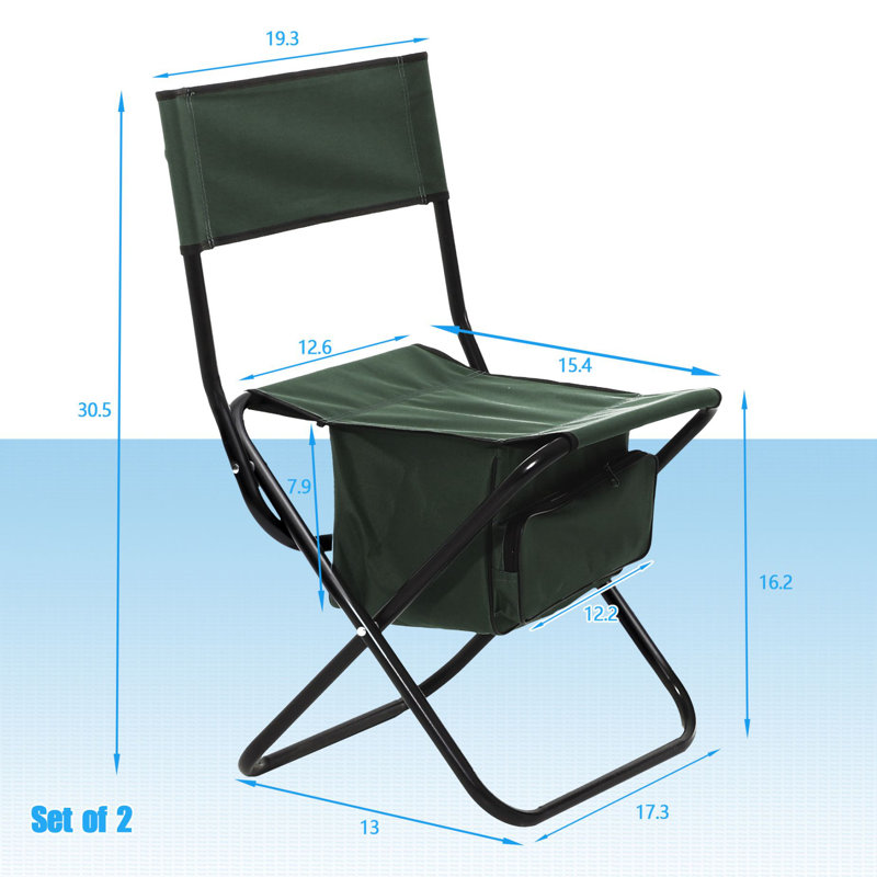 Chaise de camping Candiance, Vert