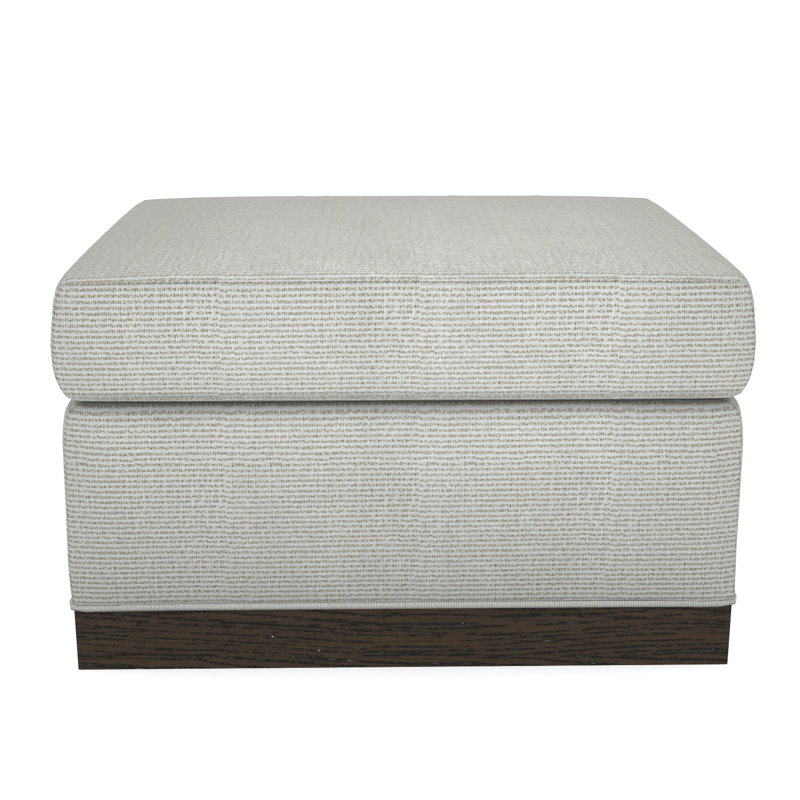 Fisher Plinth Base Ottoman, Navada Blue, Havana