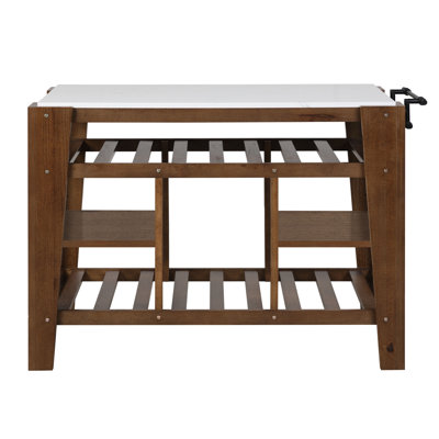 Marble Top Kitchen Island