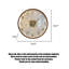 Horloges murales blanches en bois massif blanc-110396037