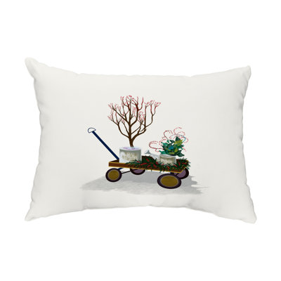 Farmhouse Outdoor Reversible Throw Pillow