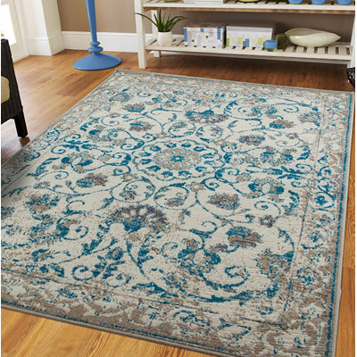 Tapis gris tissé à la machine Rehberg