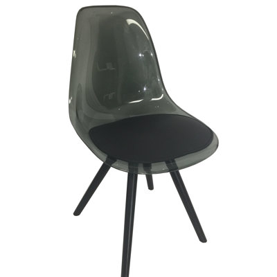 Chaise d'appoint en gris fumée