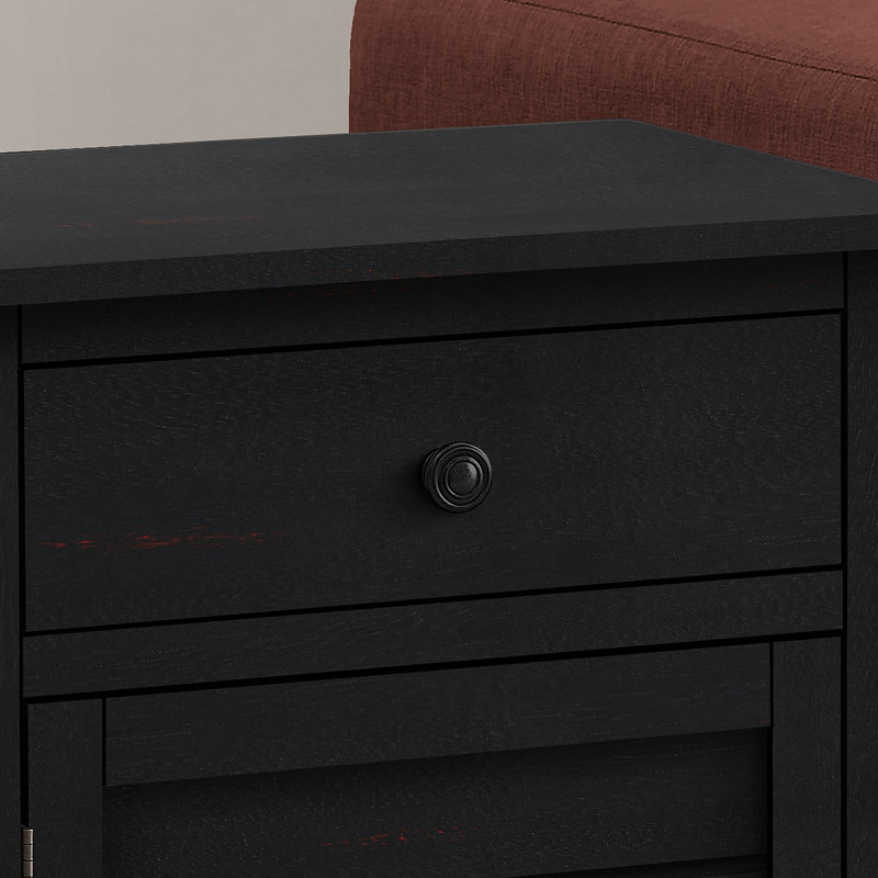 Table de bout avec table de bout et table de bout avec rangement, Noir