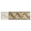 Carreau de mosaïque en marbre baroque de 4,7 po x 13,4 po Baroque