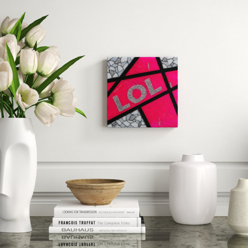 Lol-Pink Print by Eddie Bruckner