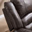Fauteuil inclinable manuel en similicuir de 40,6 po de large avec bordure cloutée Margena-125592288