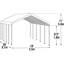 Pavillon Supermax 18 x 30 pi Blanc