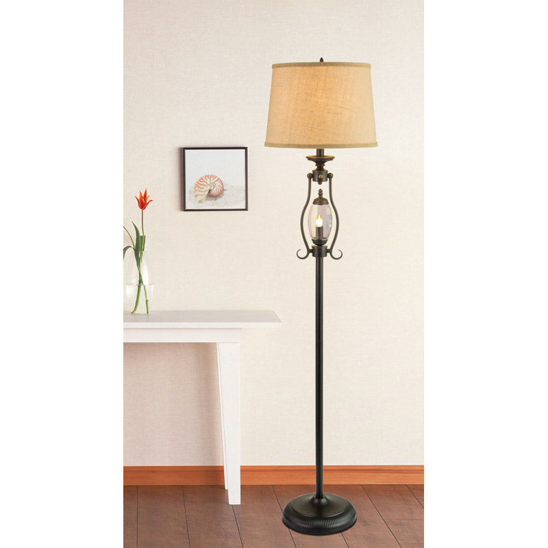 Novotny 61'' Black Candelabra Floor Lamp