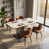 White Table+Brown Chairs est en rupture de stock