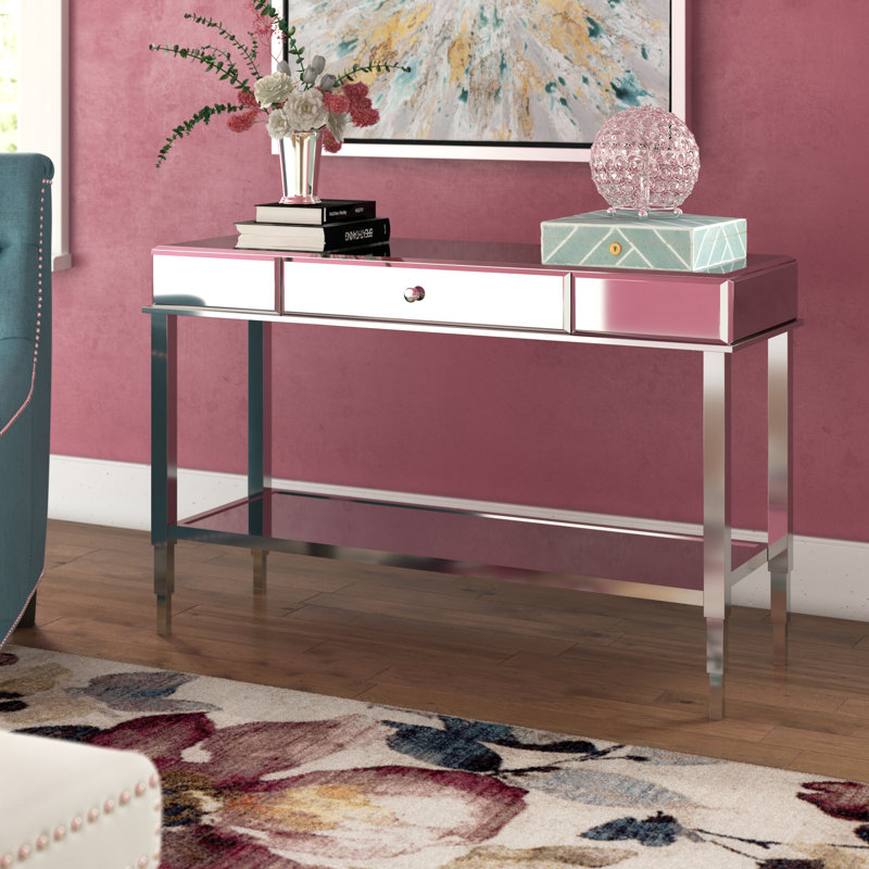 Console de 47,5 po Noelle, Chrome