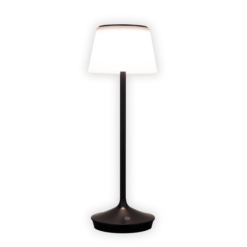 Raqual Buffet Lamp, Black/White