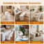 Chaise de coiffeuse en fausse fourrure avec rangement, siège rembourré en fourrure, chaises multifonctionnelles modernes pour le maquillage, chambre blanche
