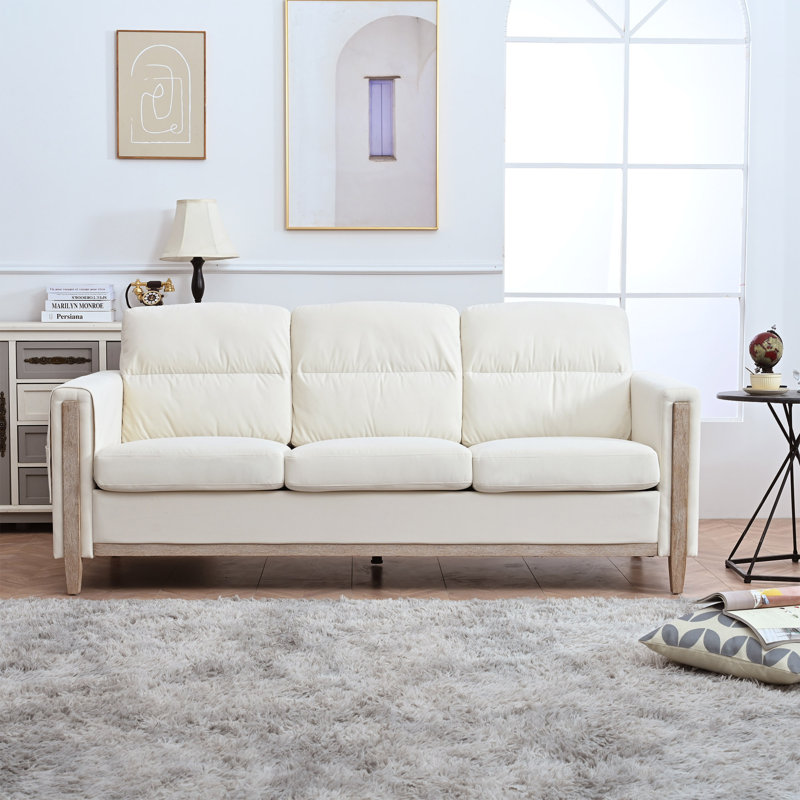 Canapé 79,6 po, Tissu beige