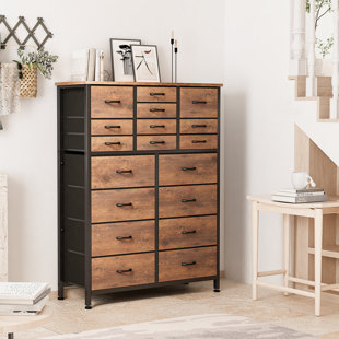 Peaceful Classics Tall Skinny Drawers for Small Spaces - Narrow Dresser  with 5 Drawer Storage Organizer - Amish Furniture Cabinet for Bathrooms