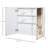 kleankin Medicine Cabinet, Bathroom Mirror Cabinet with Doors and Shelf-1816419601