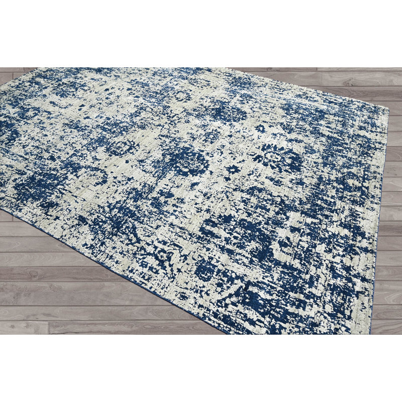 One-of-a-Kind 8'9" X 11'7" Wool Area Rug in Grey, 8'6" x 11'7"