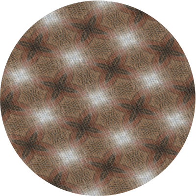 Tapis de zone brun à motif
