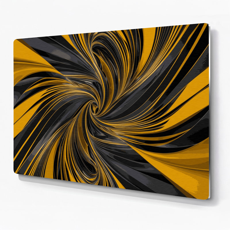 Art mural noir Op Art 69, H 11 po x l 14 po