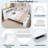 L-shaped Daybed With Storage Cabinets, Shoe Cabinet And Usb Ports-723036027
